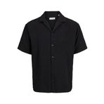 JACK & JONES JJEMATTEO RESORT SHIRT SS SN Erkek Gömlek, Black, L