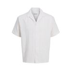 JACK & JONES JJEMATTEO RESORT SHIRT SS SN Erkek Gömlek, White, M