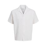 JACK & JONES JJEMATTEO RESORT SHIRT SS SN Erkek Gömlek, White, S