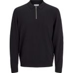 Jack & Jones Jjemıl Triko Yarım Fermuarlı Kazak 12268210 - Siyah