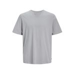 JACK & JONES Jjeorganic Basic Tee Ss O-neck Noos Erkek Chino şort, Gri (Ultimate Grey), S