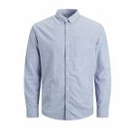 JACK & JONES JJEOXFORD SHIRT L/S S21 NOOS Erkek Gömlek, Koyu Buz Mavisi, M