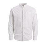 JACK & JONES JJEOXFORD SHIRT L/S S21 NOOS Erkek Gömlek, White, S
