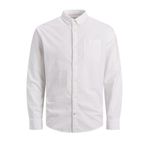 JACK & JONES JJEOXFORD SHIRT L/S S21 NOOS Erkek Gömlek, White, XXL