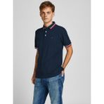 Jack & Jones Jjepaulos Polo Ss Noos Erkek T-shirt 12136668 - Lacivert - 2XL