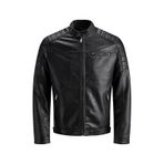 Jack & Jones JJerocky Jacket Noos Erkek Deri Mont Siyah