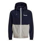 JACK & JONES JJERUSH HOOD BOMBER NOOS Erkek Bomber Ceket, Sky Captain, M