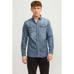 Jack & Jones JJESHERIDAN SHIRT L/S NOO Mavi Erkek Gömlek - XL