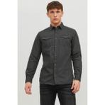 Jack & Jones JJESHERIDAN SHIRT L/S NOO Siyah Erkek Gömlek - Black
