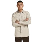 JACK & JONES JJESHERIDAN SHIRT L/S NOOS Erkek Gömlek, Crockery, XL