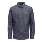 JACK & JONES JJESHERIDAN SHIRT L/S NOOS Erkek Kot gömlek, Mavi, S