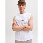 Jack & Jones Jjesoho Sleeveless Tee Sn Erkek T-Shirt 12288001 White - Beyaz