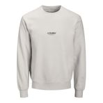 Jack & Jones Jjesoho Sweat Crew Neck Noos Sweatshirt, XL, 12278791, Moonbeam, erkek