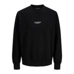 Jack & Jones Jjesoho Sweatshirt, L, 12278791, Black, erkek