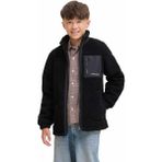Jack & Jones Jjesoho Teddy Jacket Sn J Siyah Erkek Çocuk Ceket - 12 Yaş