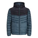 JACK & JONES JJESPRINT PUFFER HOOD NOOS Erkek Kapitone Ceket, Koyu Yeşil, XXL
