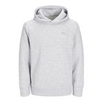 Jack & Jones Jjestaple Sweat Hood Light Grey Melange Erkek Sweatshirt