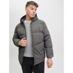 Jack & Jones Jjglobal Puffer Jacket Pls Erkek Gri Büyük Beden Şişme Mont 2025 Kış Sezonu 12283873-05 - XXXXL/REG