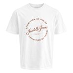 Jack & Jones Jjgrayson Pamuklu Relaxed Fit Baskılı Bisiklet Yaka T Shirt Erkek T SHİRT 12288377