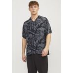 Jack & Jones Jjguru Monochrome Aop Resort Gömlek SS12249210 Siyah-2