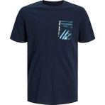 Jack & Jones Jjhawaıı Pocket Lacivert Erkek Çocuk Kısa Kol T-Shirt - 10 Yaş