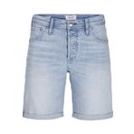 JACK & JONES JJIRICK JJIORIGINAL SHORTS AM 360 SN Erkek Şort, Blue Denim, XL
