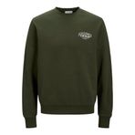 Jack & Jones JJMAKOTO Sweat Crew Neck Erkek Sweatshirt - Şık ve Rahat Tasarım yeşil Tek Beden