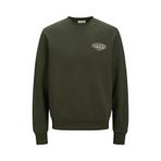 Jack & Jones Jjmakoto Sweatshirt, 2XL, 12278601, Haki, erkek
