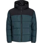 Jack & Jones Jjmoon Hood Puffer Erkek Mont 12256882 - L - Renkli