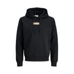 JACK & JONES JJPAN SWEAT HOOD Erkek Sweatshirt Black S
