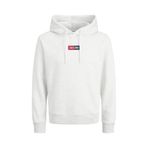 JACK & JONES JJPAN SWEAT HOOD Erkek Sweatshirt White Melange M
