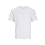 Jack & Jones JJTAKA Pamuk T-Shirt, XL, 12269369, Beyaz, Erkek