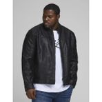 Jack & Jones Jjwarner Erkek Pu Deri Mont Siyah 12182461 V10 - L