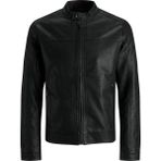 Jack & Jones Jjwarner Erkek Pu Deri Mont Siyah 12182461 V6 - L