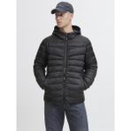 Jack & Jones JJWEST Light Puffer Hood Erkek Mont – Hafif Şişme Kapüşonlu Suya Dayanıklı Kışlık Ceket Siyah