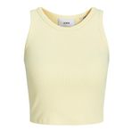 Jack & Jones Jjxx Jxfallon Str Sl Rib Top Jrs Noos French Vanilla Kadın T-shirt