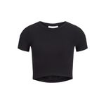 Jack & Jones Jjxx Jxflorie Ss Rib Tee Noos Siyah Kadın T-shirt