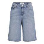 JACK & JONES JJXX JXLAURA LONG MW DENIM SHORTS DNM SN Kadın Şort, Light Blue Denim, L