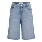 JACK & JONES JJXX JXLAURA LONG MW DENIM SHORTS DNM SN Kadın Şort, Light Blue Denim, XS
