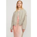 Jack & Jones Jjxx JXLEILA BOMBER JACKET OTW Gri Kadın Ceket - XS