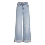 JACK & JONES JJXX JXTOKYO WIDE FOLD UP HW R6169 DNM LN Kadın Jean Pantolon, Light Blue Denim, 30/30