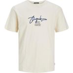 Jack & Jones Joraruba Branding Tee Ss Crew Neck Krem Rengi Erkek T-shirt