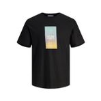 Jack & Jones Joraruba Sunset Branding Tee SS C.N Siyah Erkek T-shirt