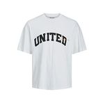 Jack & Jones Jorbrink Studio Tee Ss Parlak Beyaz Bisiklet Yaka Erkek T-shirt