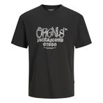 Jack & Jones Jorbushwick Box Tee Ss Siyah Bisiklet Yaka Erkek T-shirt