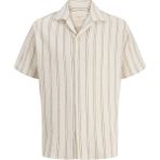 Jack & Jones Jorcoba Strıpe Resort Ekru Erkek Gömlek 12271060