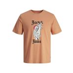 Jack & Jones Jorcoconut Skull Tee SS Kanyon Gün Batımı Bisiklet Yaka Erkek T-shirt