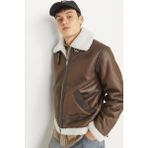 Jack & Jones Jorcole Kahverengi Avıator Parka Ceket 2XL Erkek Regular Fit Kapüşonlu 12261819