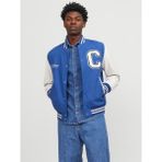 Jack & Jones Jorcollege Wool Blend Bomber Noos Erkek Mavi Ceket 12241559-07