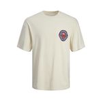 Jack & Jones Jordelirium Tee Ss Crew Neck TG Krem Rengi Erkek T-shirt